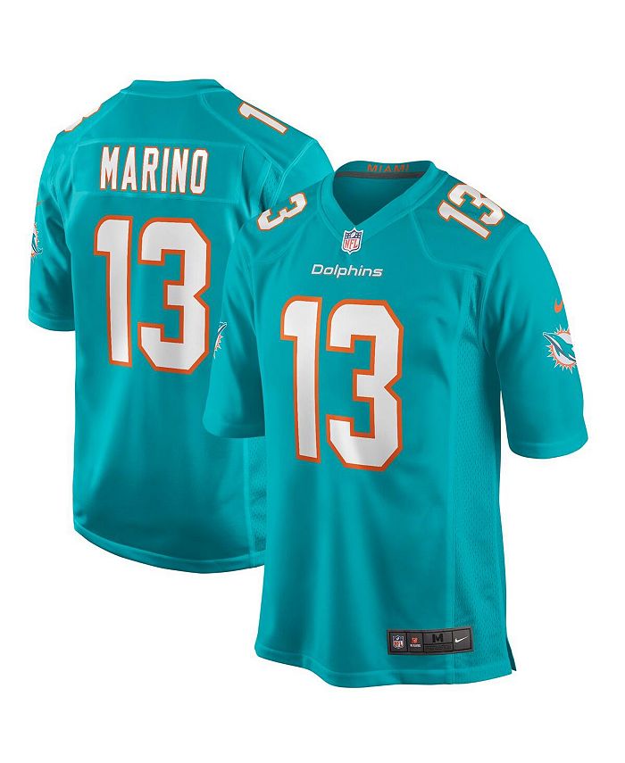 

Мужская майка игрока пенсионера Dan Marino Aqua Miami Dolphins Game Nike, синий