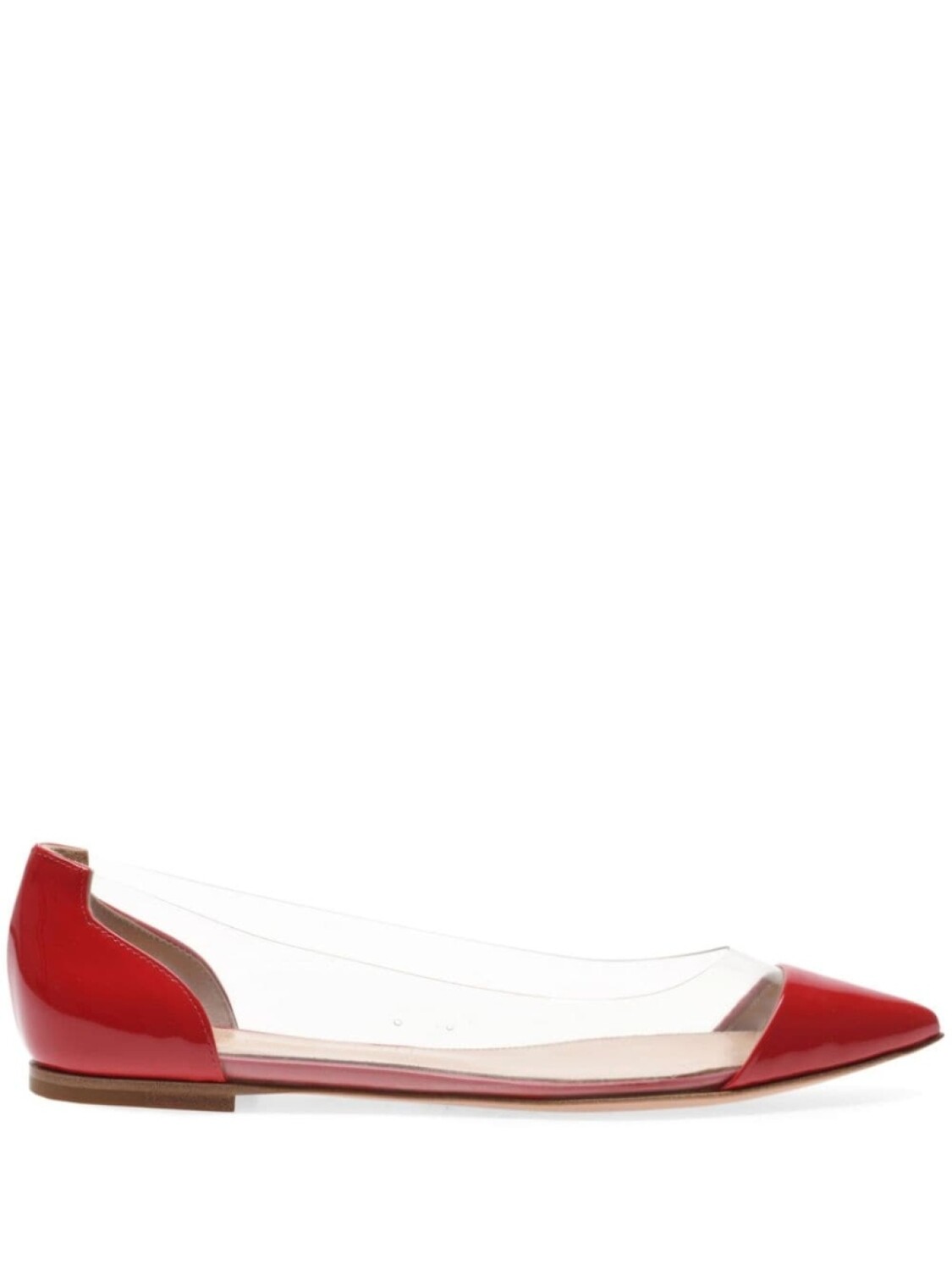 

Gianvito Rossi балетки Plexi, красный
