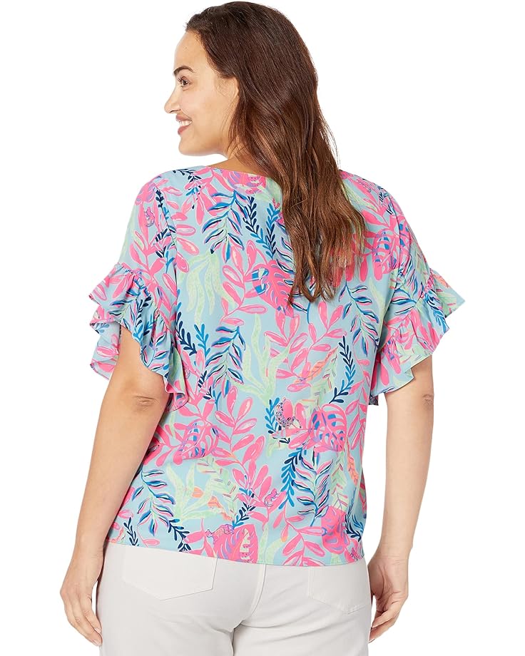 цена Топ Lilly Pulitzer Darlah Top, цвет Porto Blue Youve Been Spotted