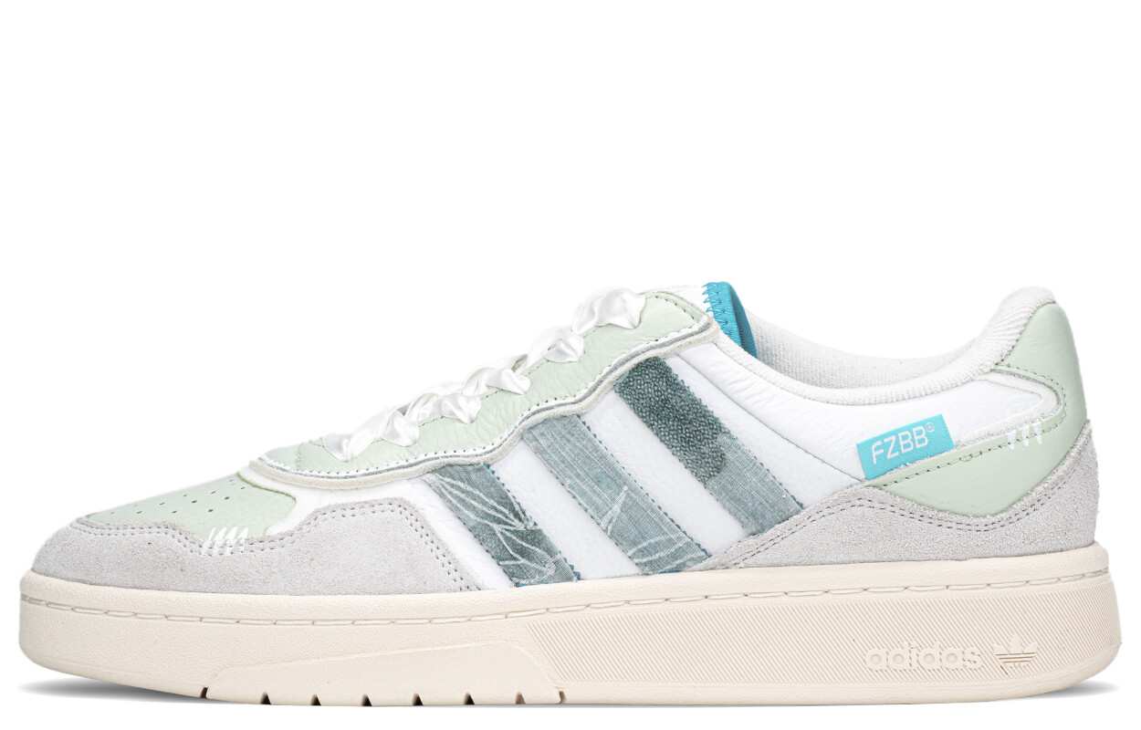 

Кроссовки adidas originals Courtic Skateboarding Shoes Unisex Low-top White/green/cyan, зеленый