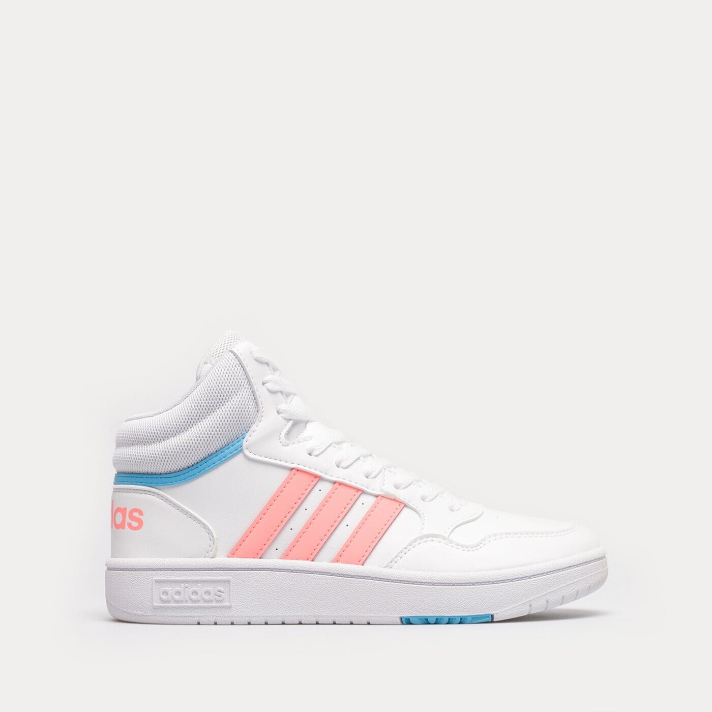 Кроссовки высокие Adidas Hoops Mid 3.0 K, белый кроссовки adidas neo hoops mid grey ig2817 серый