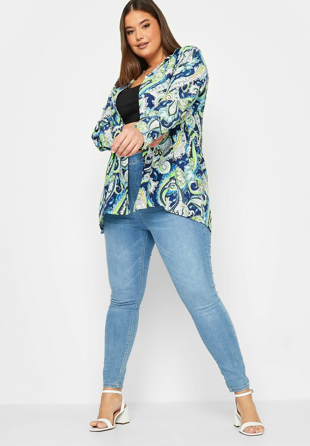 

Рубашка Yours Clothing, синий