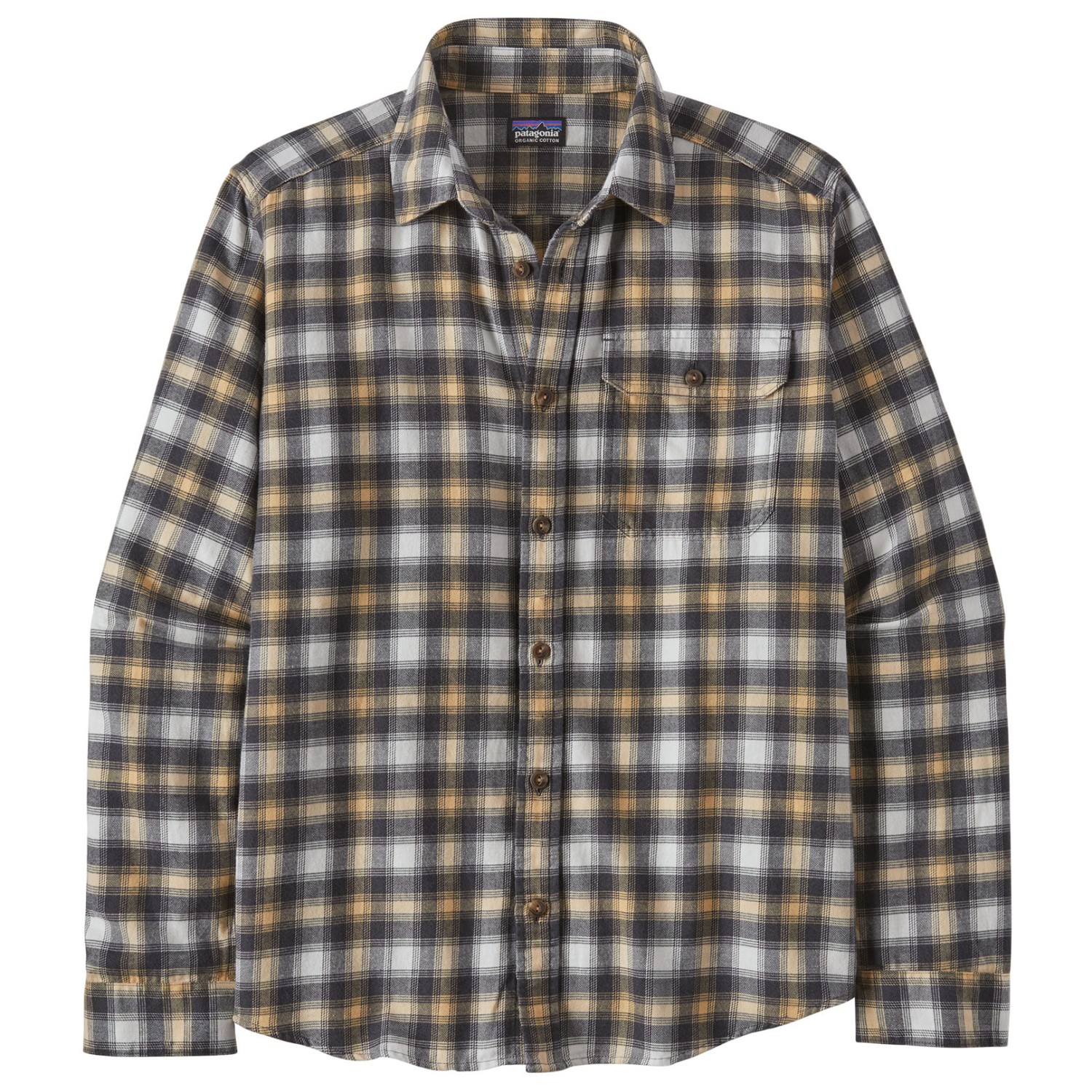 цена Рубашка Patagonia L/S LW Fjord Flannel Shirt, цвет Beach Day/Sandy Melon