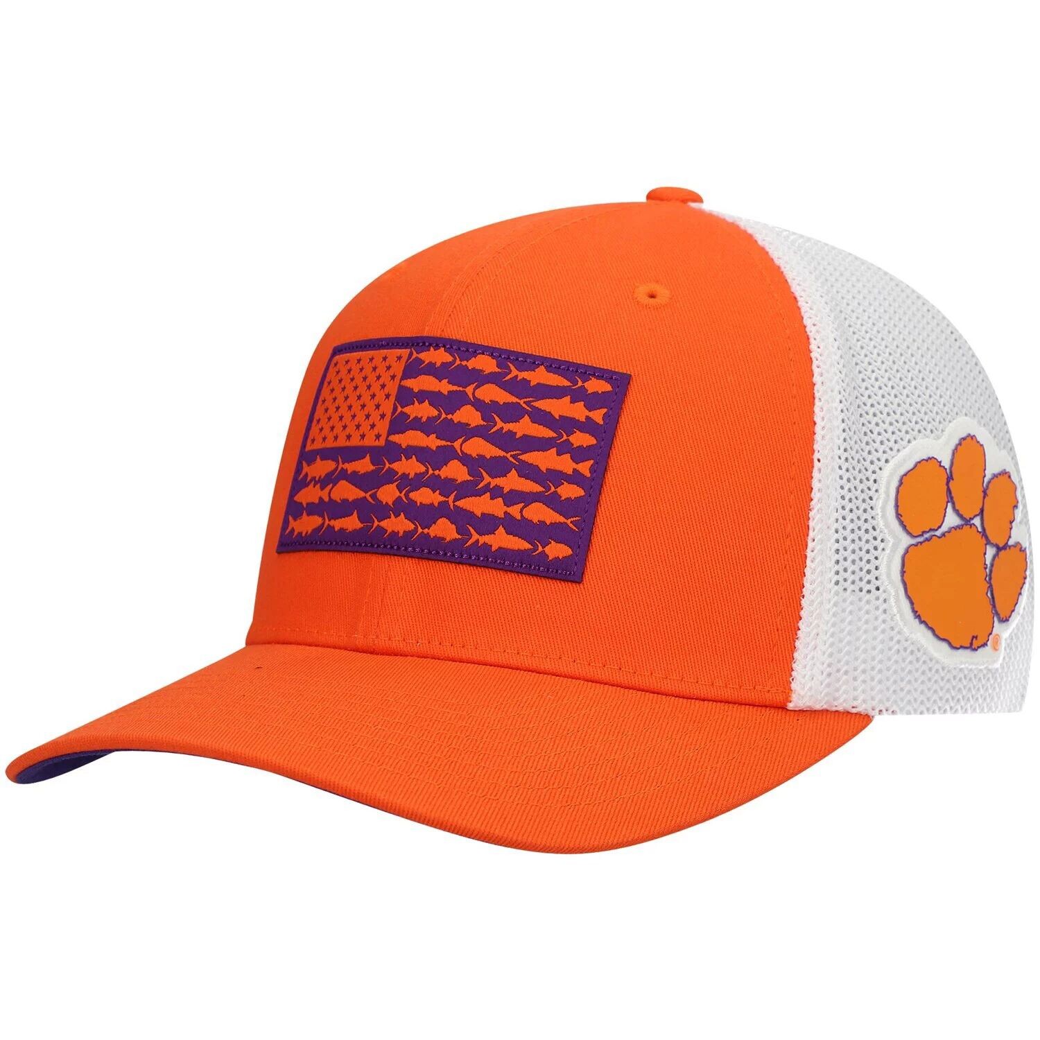 

Мужская гибкая шляпа Columbia Orange Clemson Tigers PFG в тон с рыбным флагом