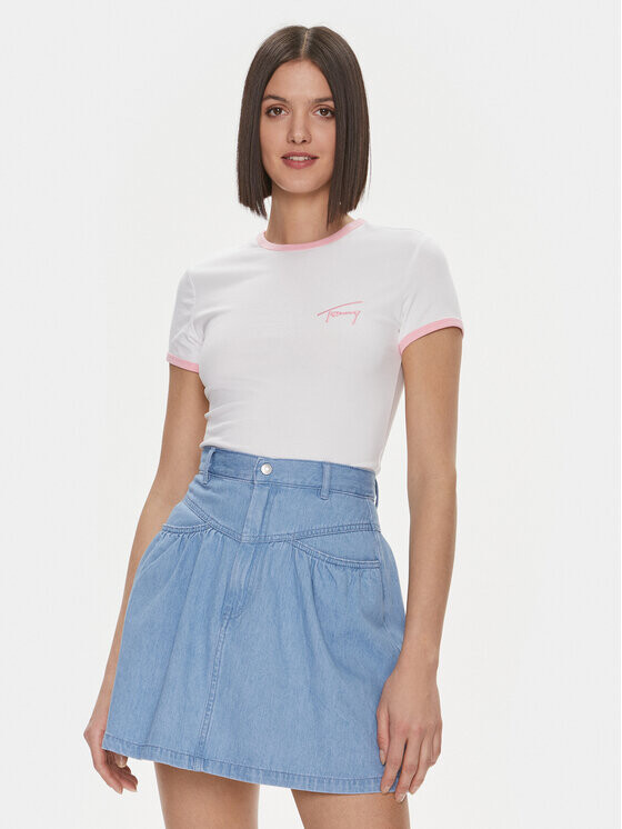 

Футболка узкого кроя Tommy Jeans, белый