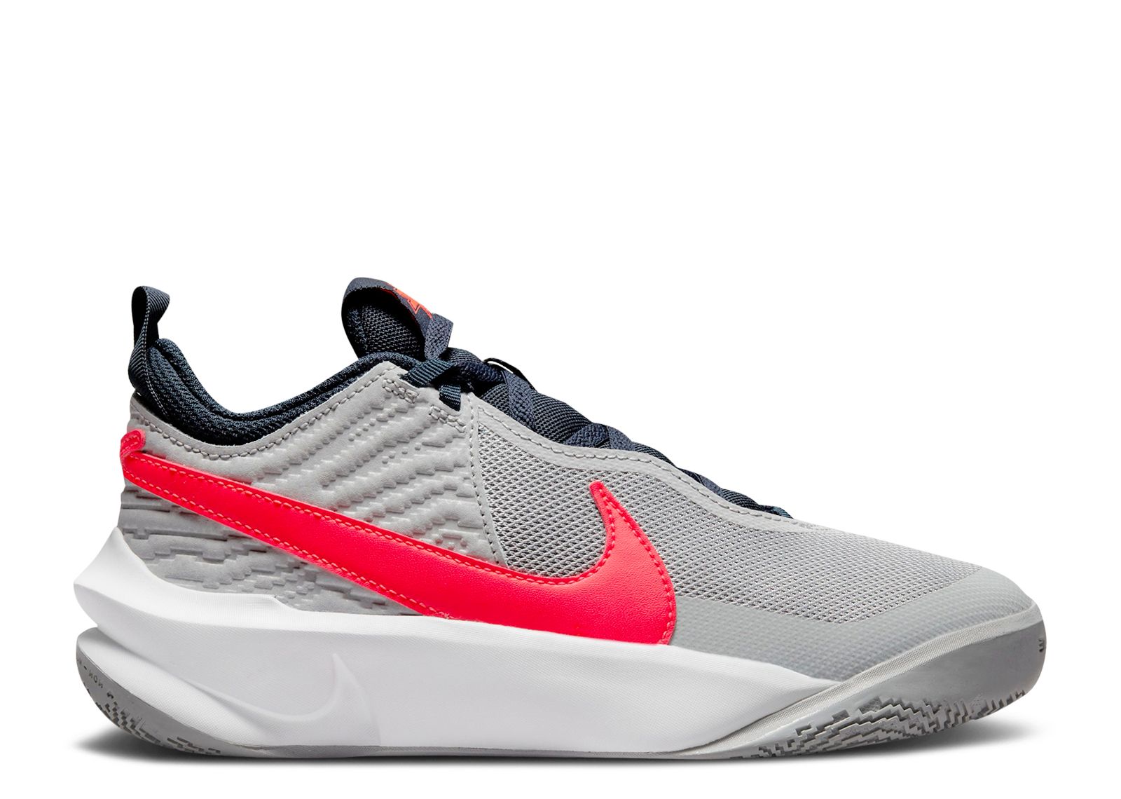 

Кроссовки Nike Team Hustle D10 Gs 'Light Smoke Bright Crimson', серый