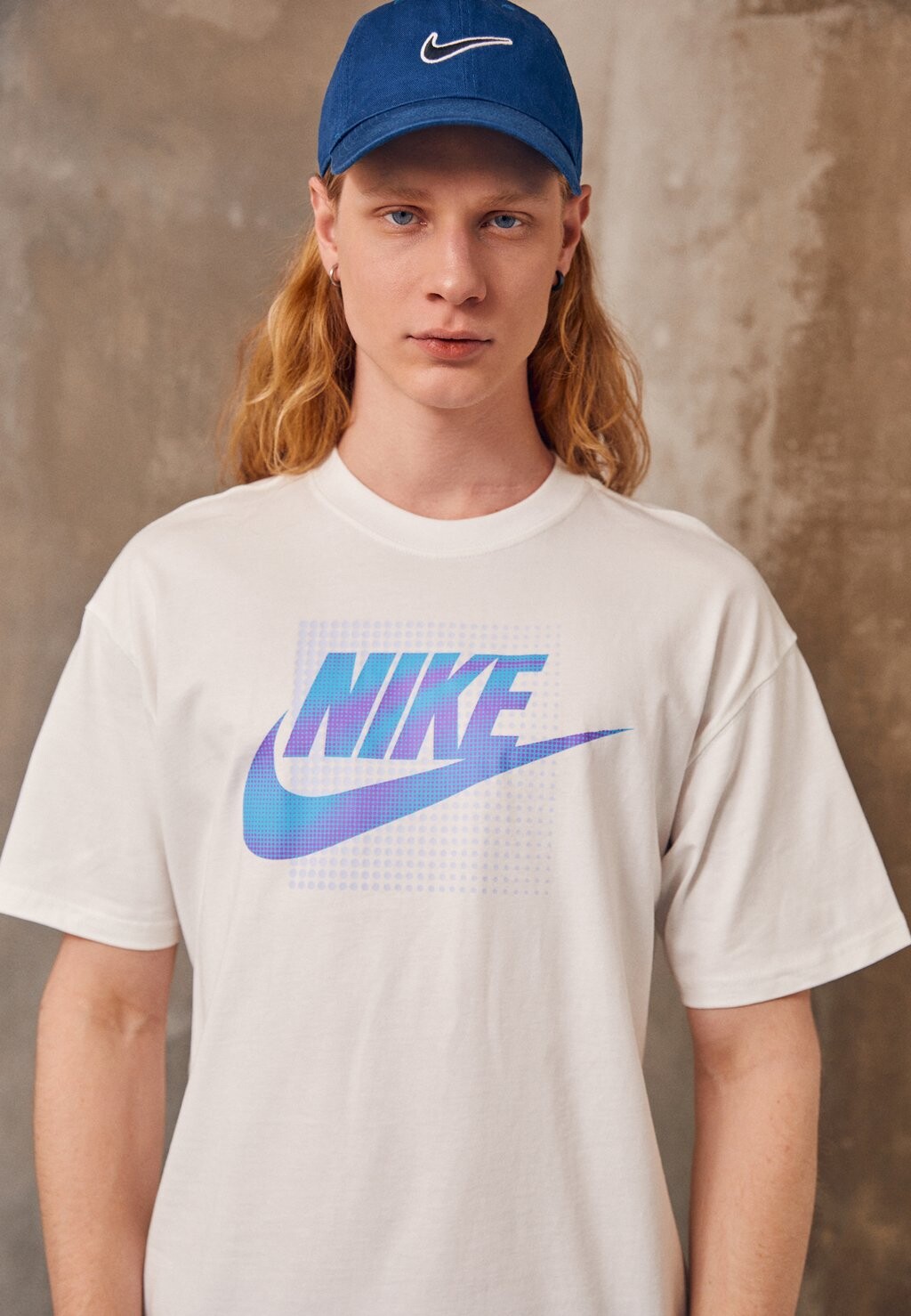 

Футболка с принтом Nike, белый
