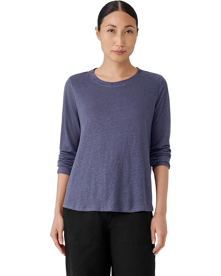 

Футболка Eileen Fisher Crew Neck, цвет Twilight