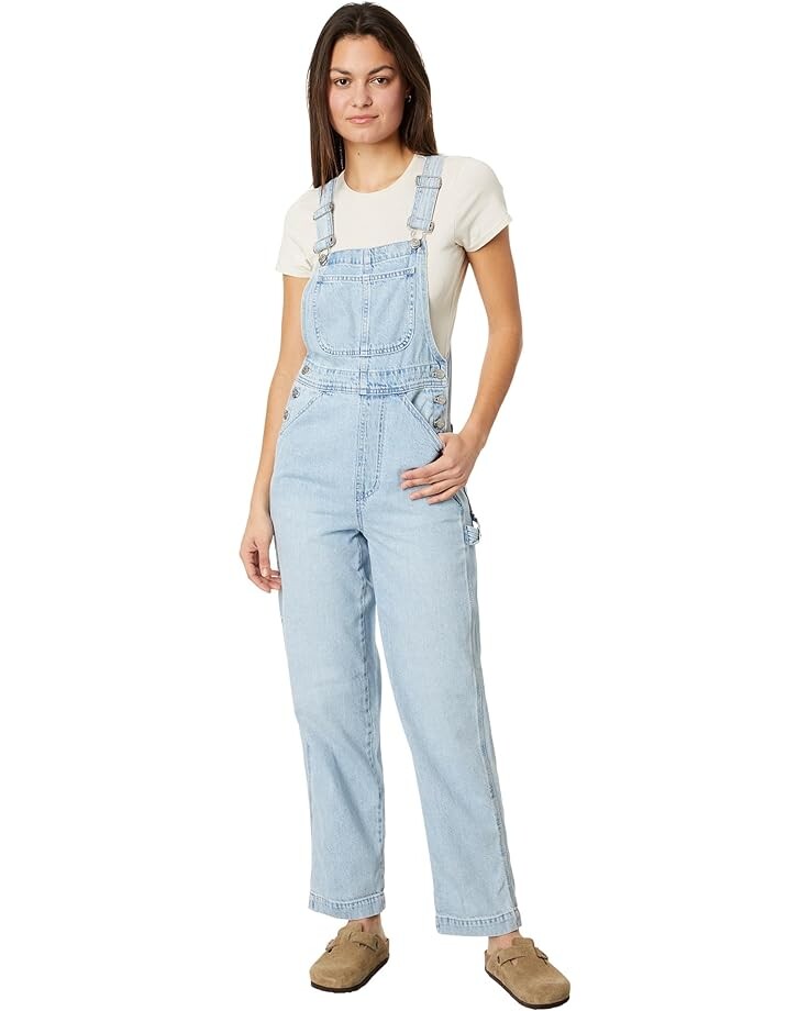 

Джинсы Madewell Denim Oversized Carpenter Overalls in Collier Wash, цвет Collier Wash