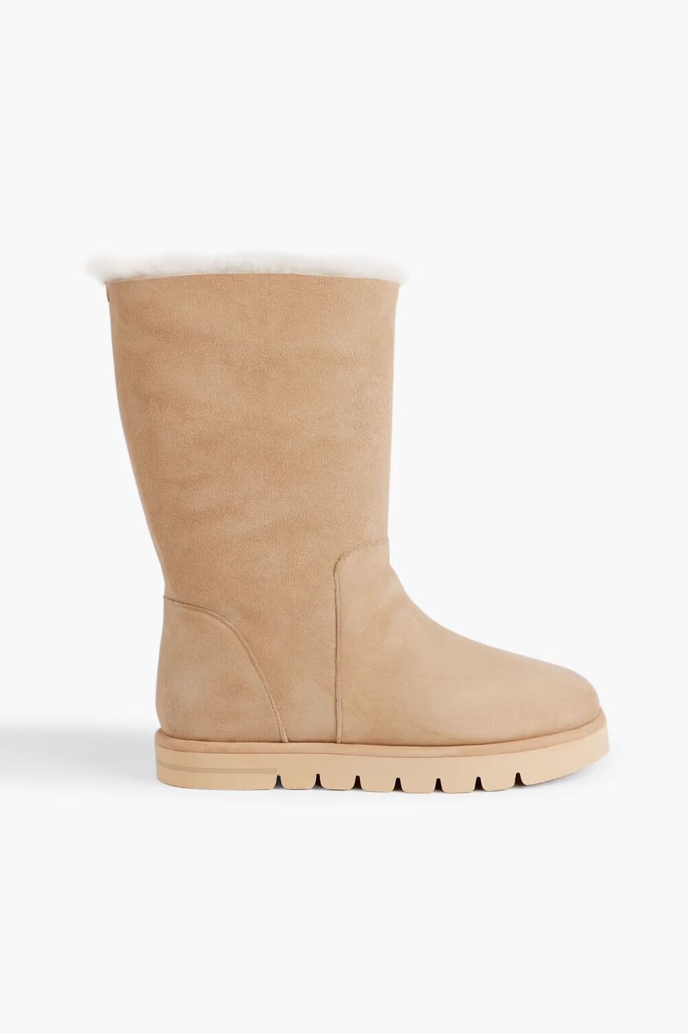 

Уютные сапоги из овчины Stuart Weitzman, бежевый