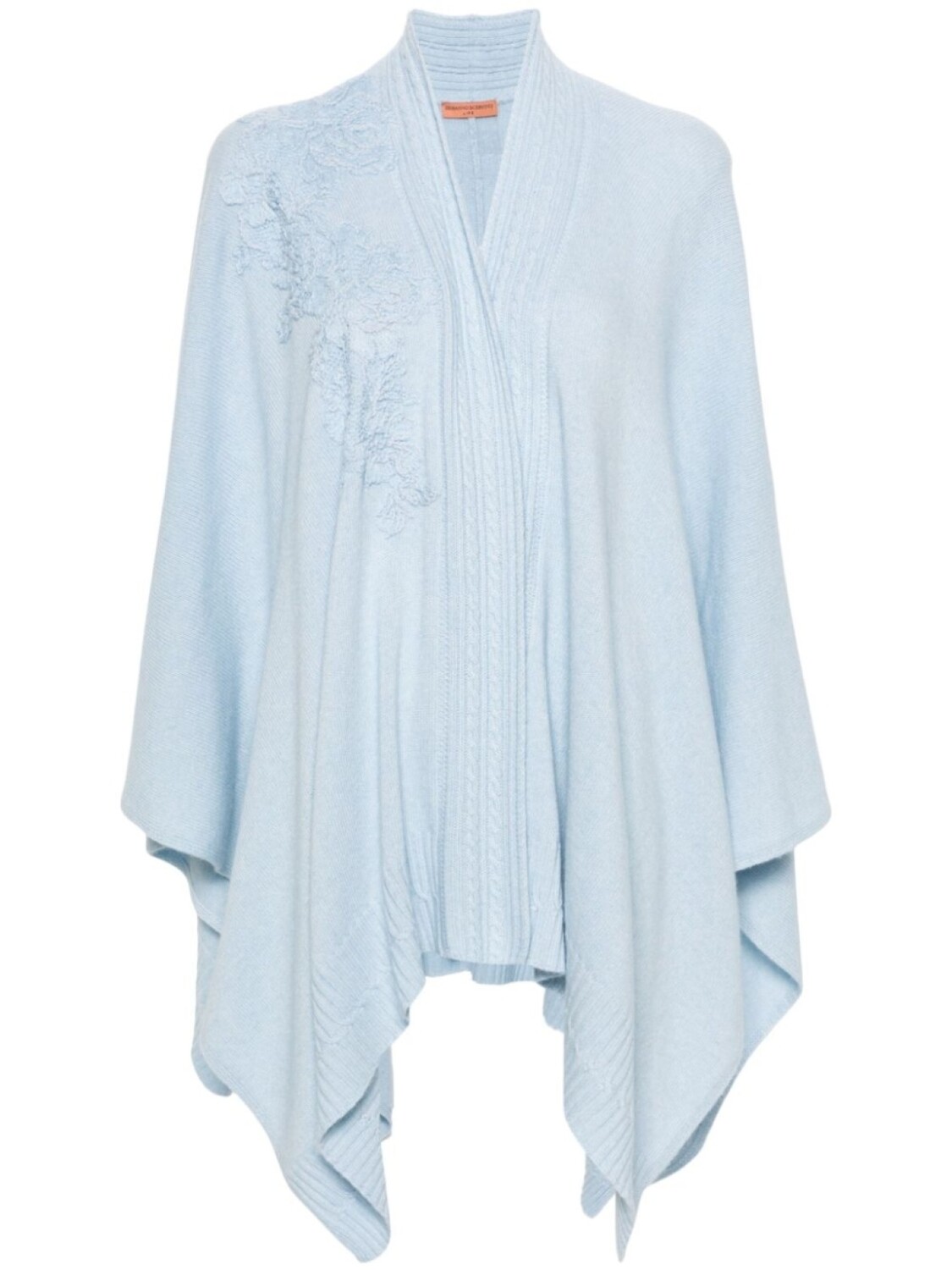 

Ermanno Scervino кейп с кружевом, синий