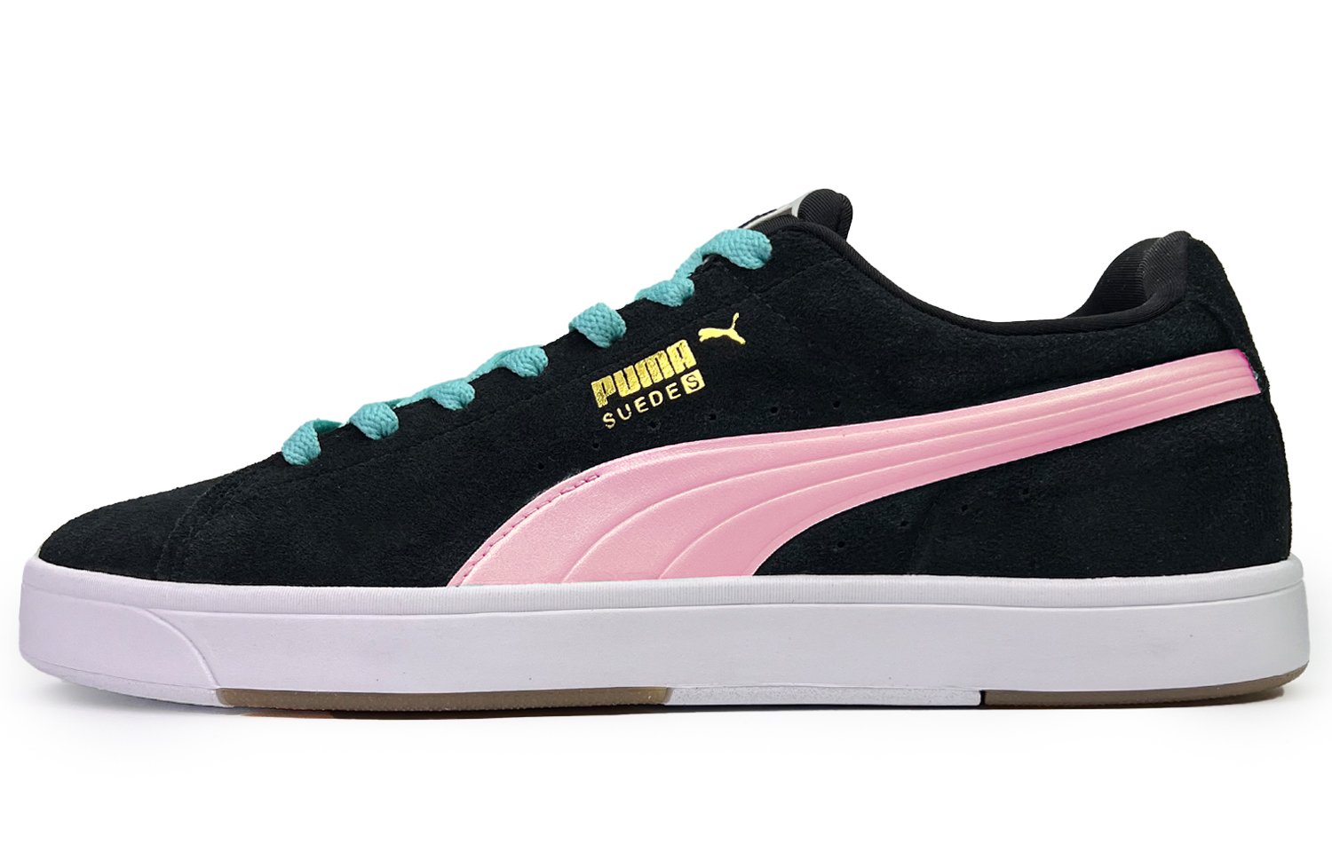 

Кроссовки Puma Suede Skateboarding Shoes Men Low-top Black/pink, черный