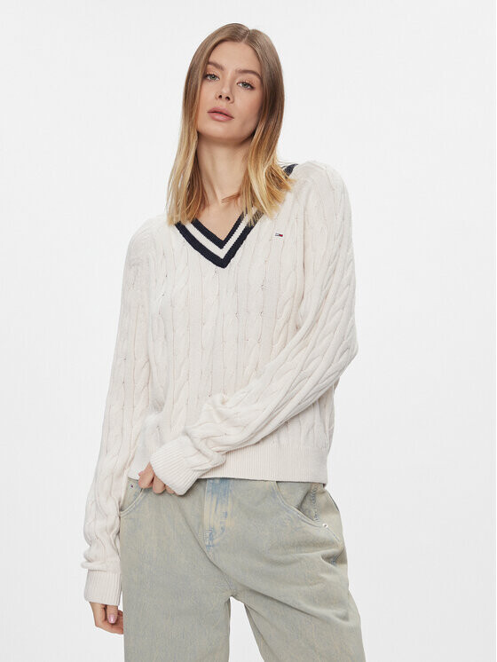 

Свитер обычного кроя Tommy Jeans, белый