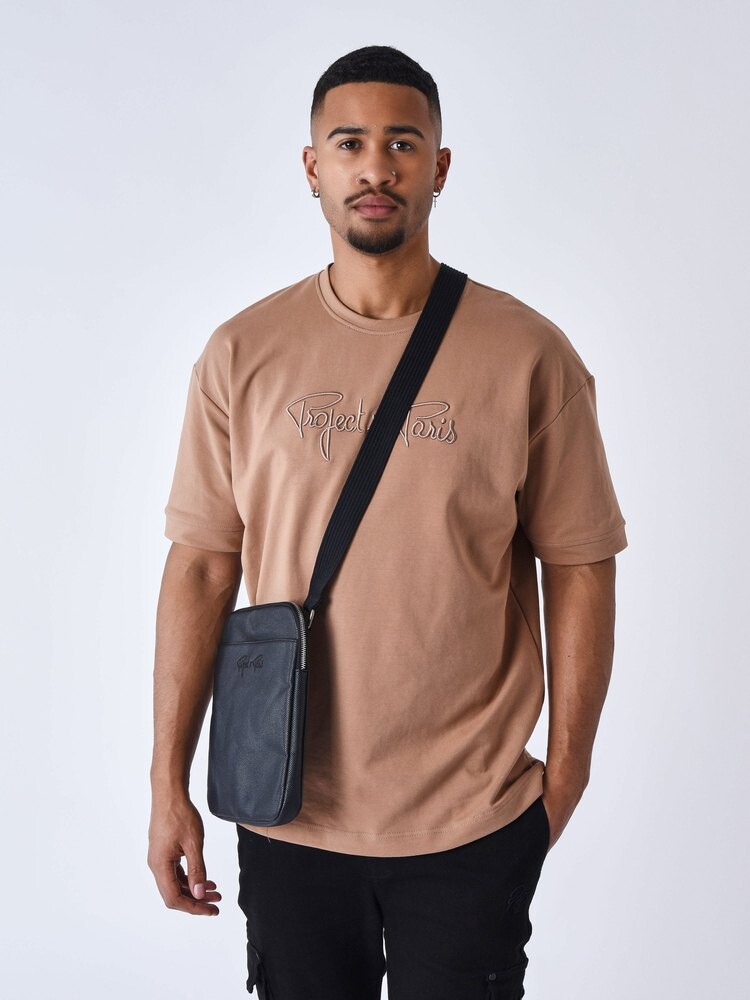 

Футболка Project X Paris Essentials Classic Full Logo Embroidery, бежевый