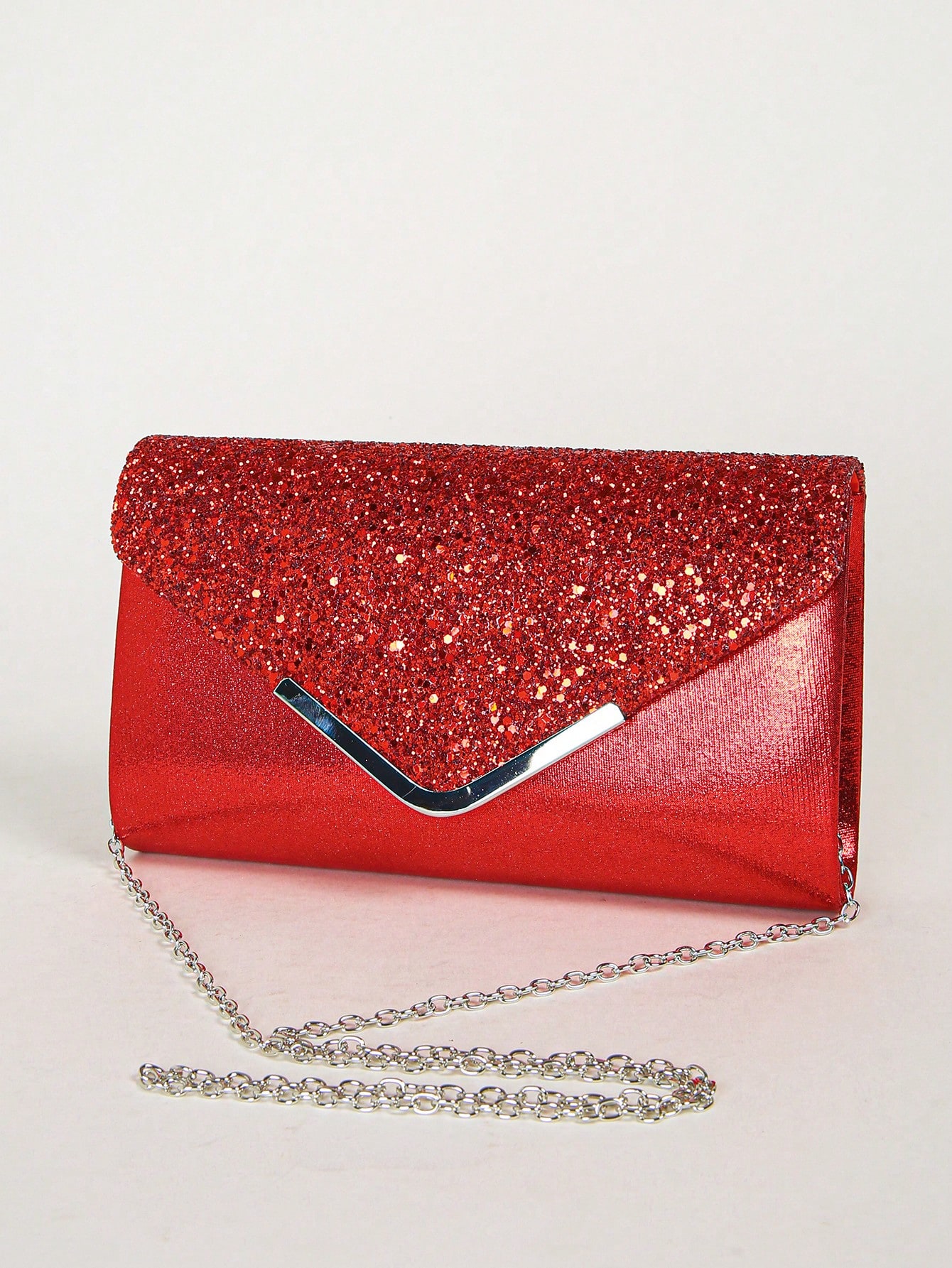 Женская вечерняя сумка-конверт, красный сумка клатч неушанка вечерняя текстиль белый