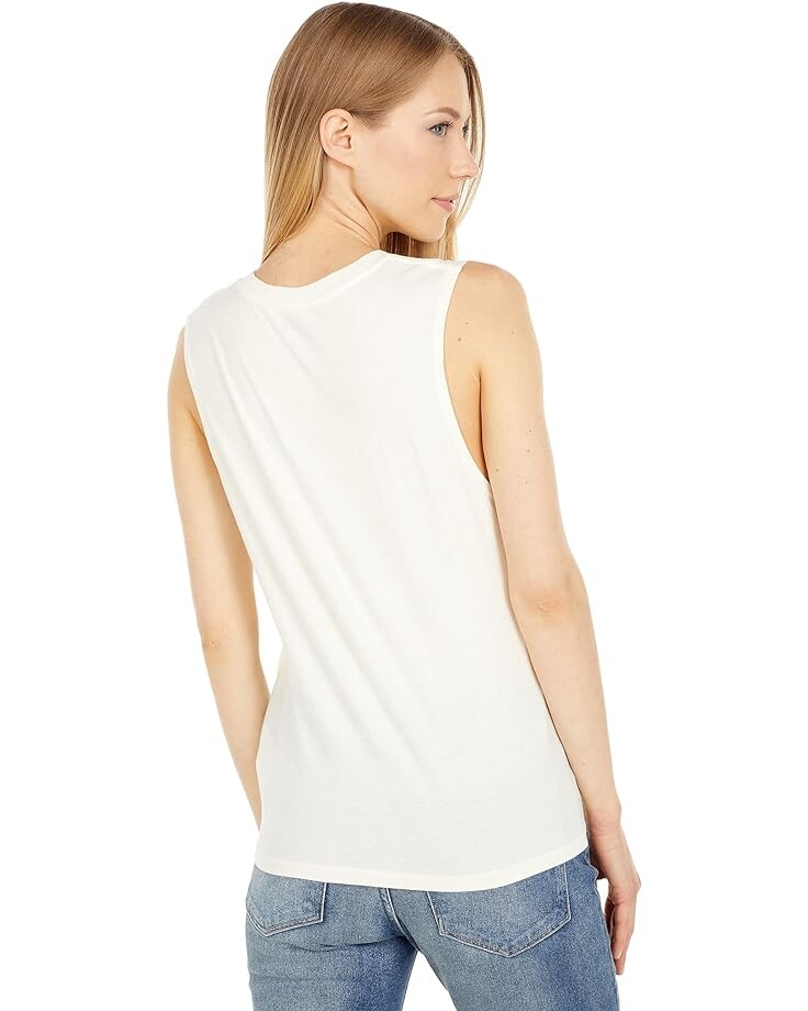 

Топ Hurley Staricana Washed Muscle Tank Top, цвет Tofu