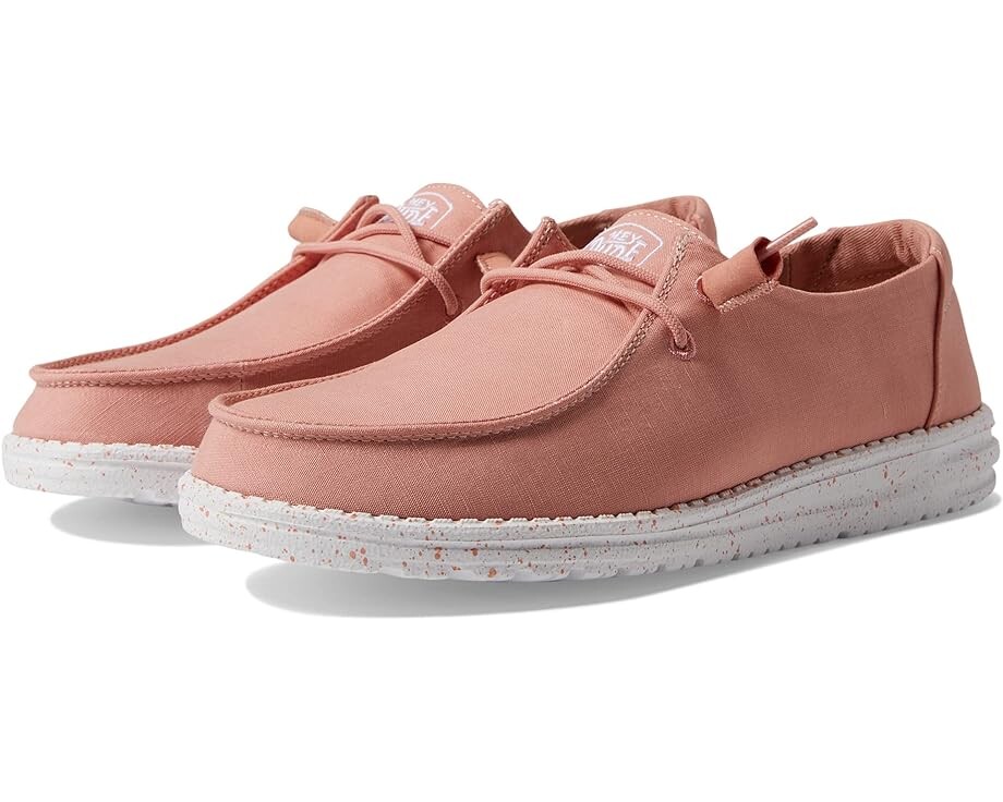 

Кроссовки Hey Dude Wendy Slub Canvas Slip-On Casual Shoes, цвет Terracotta