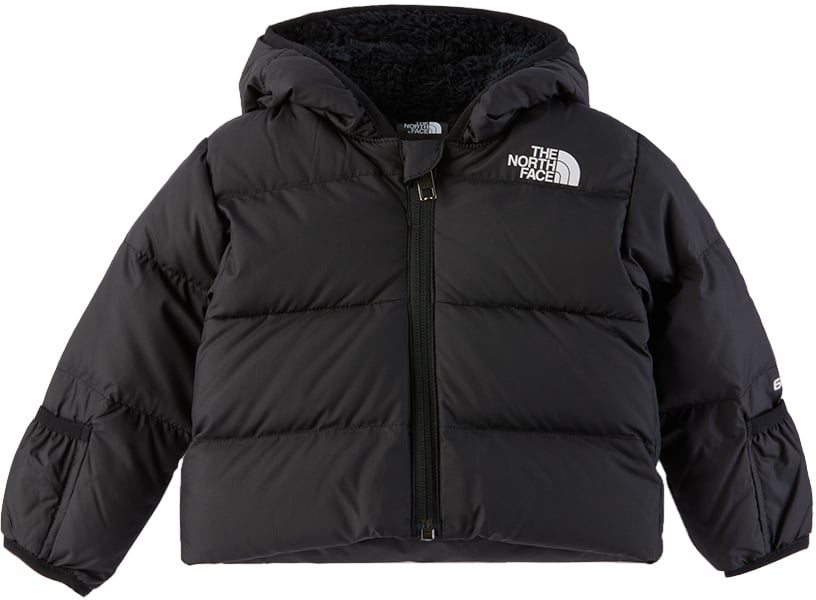 

Детский черный пуховик с капюшоном The North Face Kids