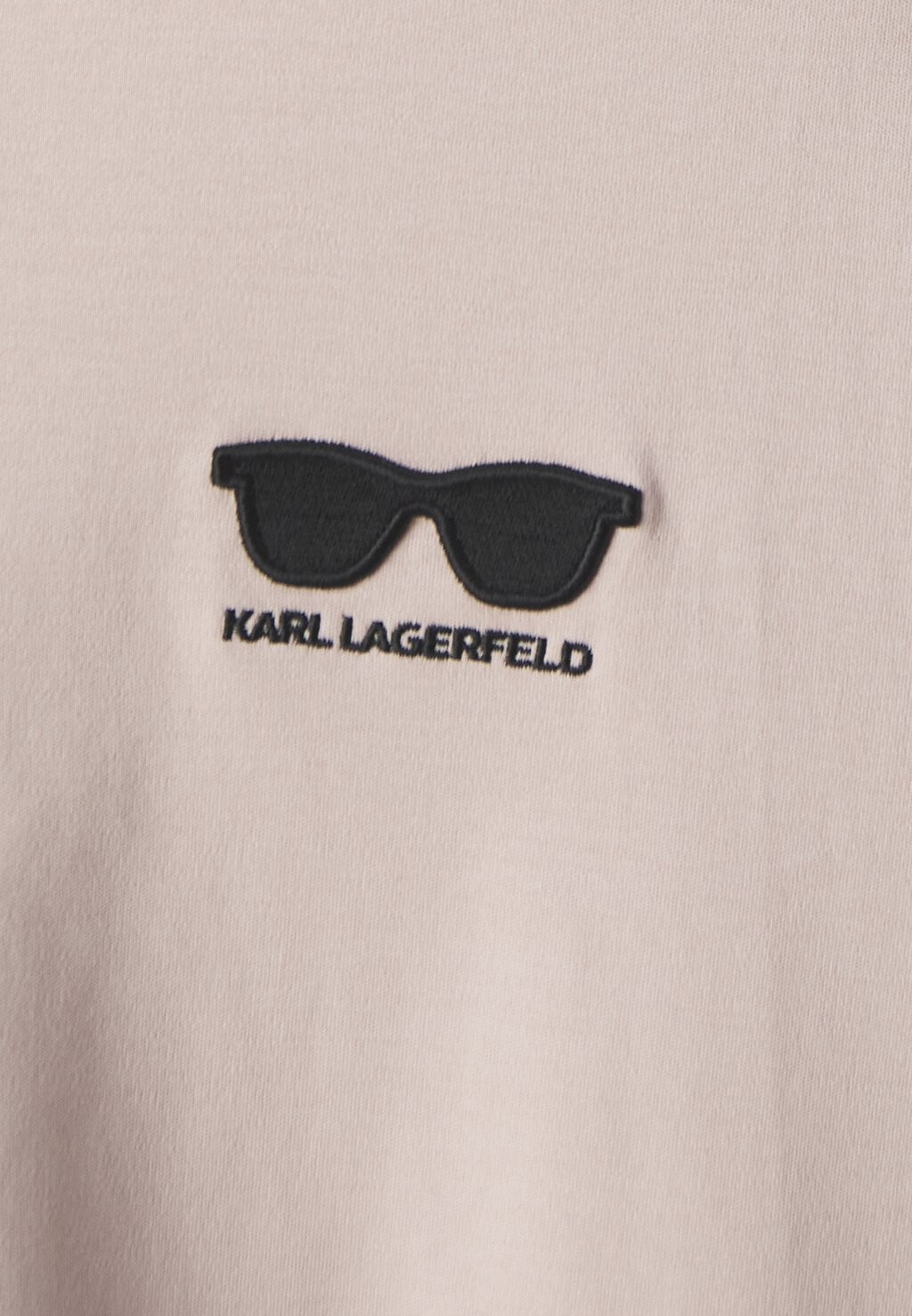 

Футболка с принтом Embroidery Sunglasses KARL LAGERFELD, светло-розовый