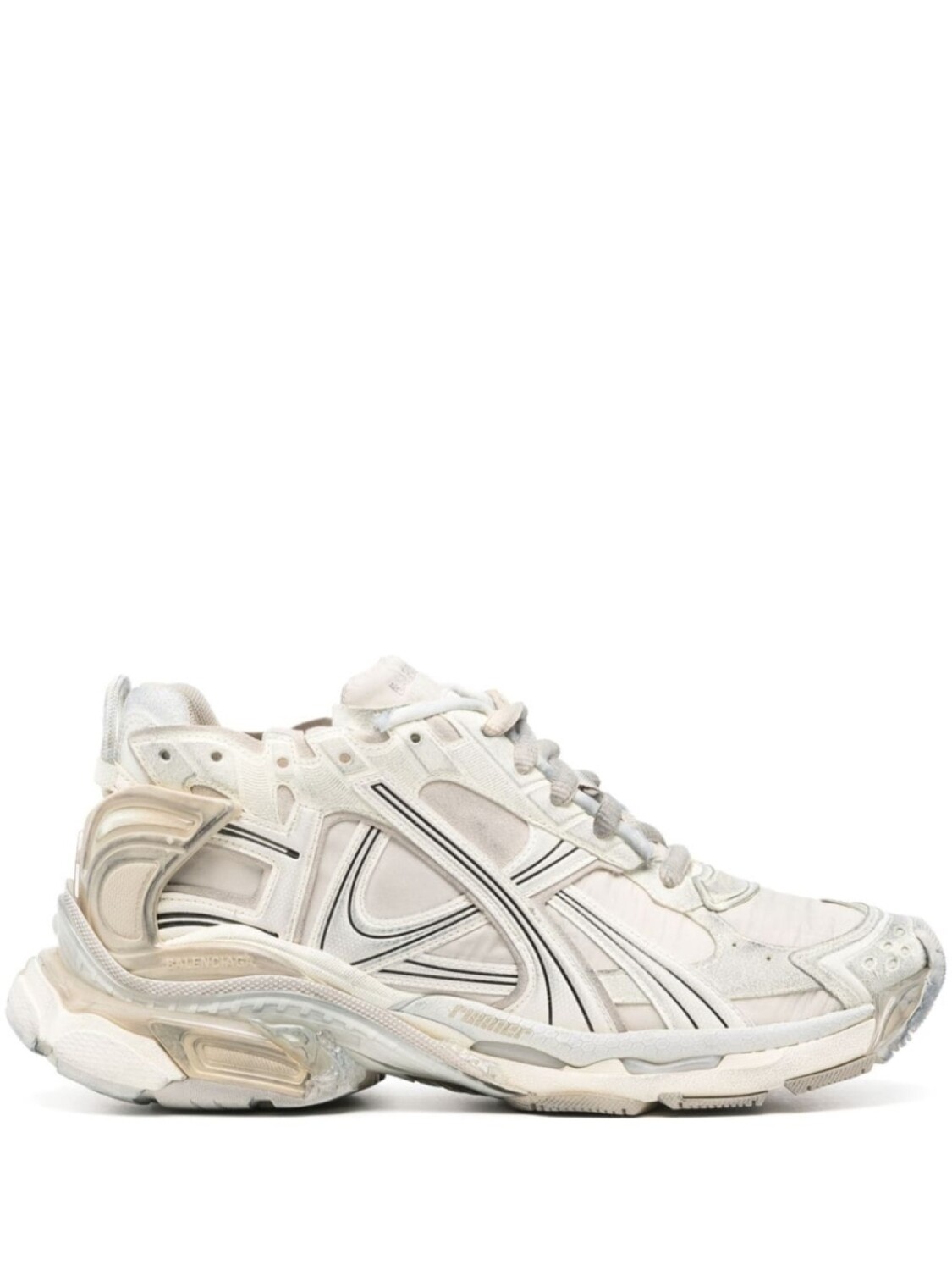 

Кроссовки Runner с эффектом потертости Balenciaga, бежевый