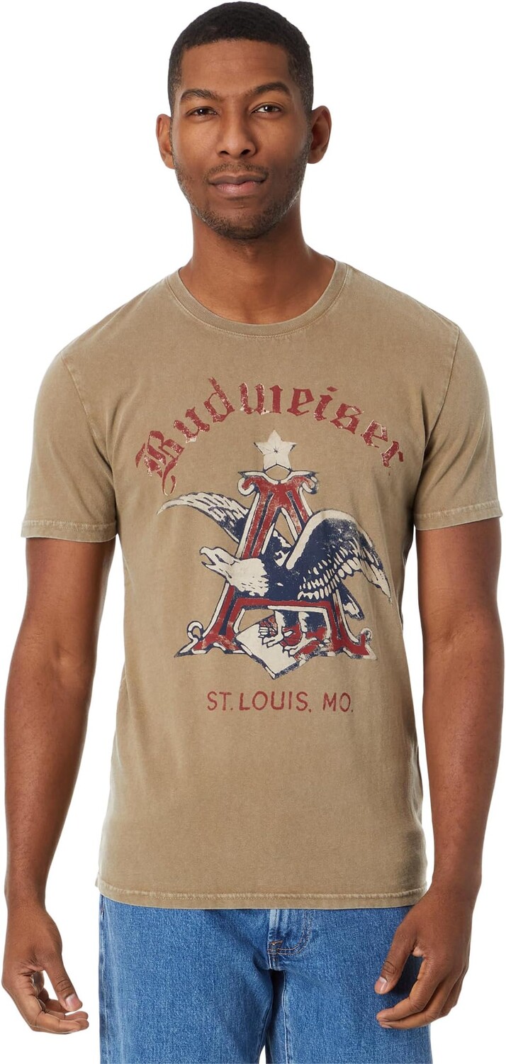 

Футболка Lucky Brand Budweiser A Tee, цвет Lead Grey