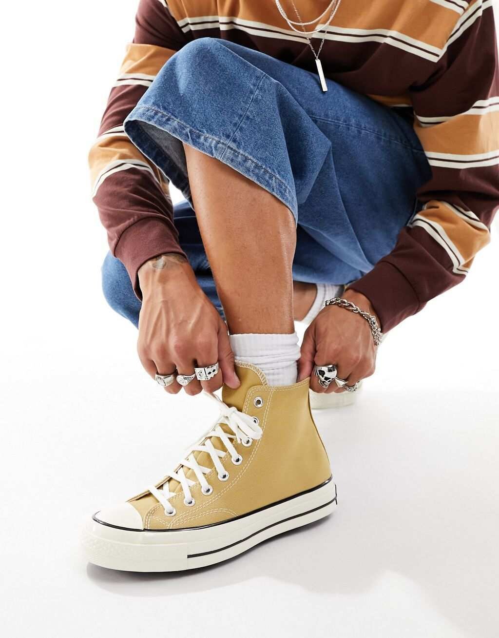 

Белые кроссовки Converse Chuck Taylor 70 Hi, Белый