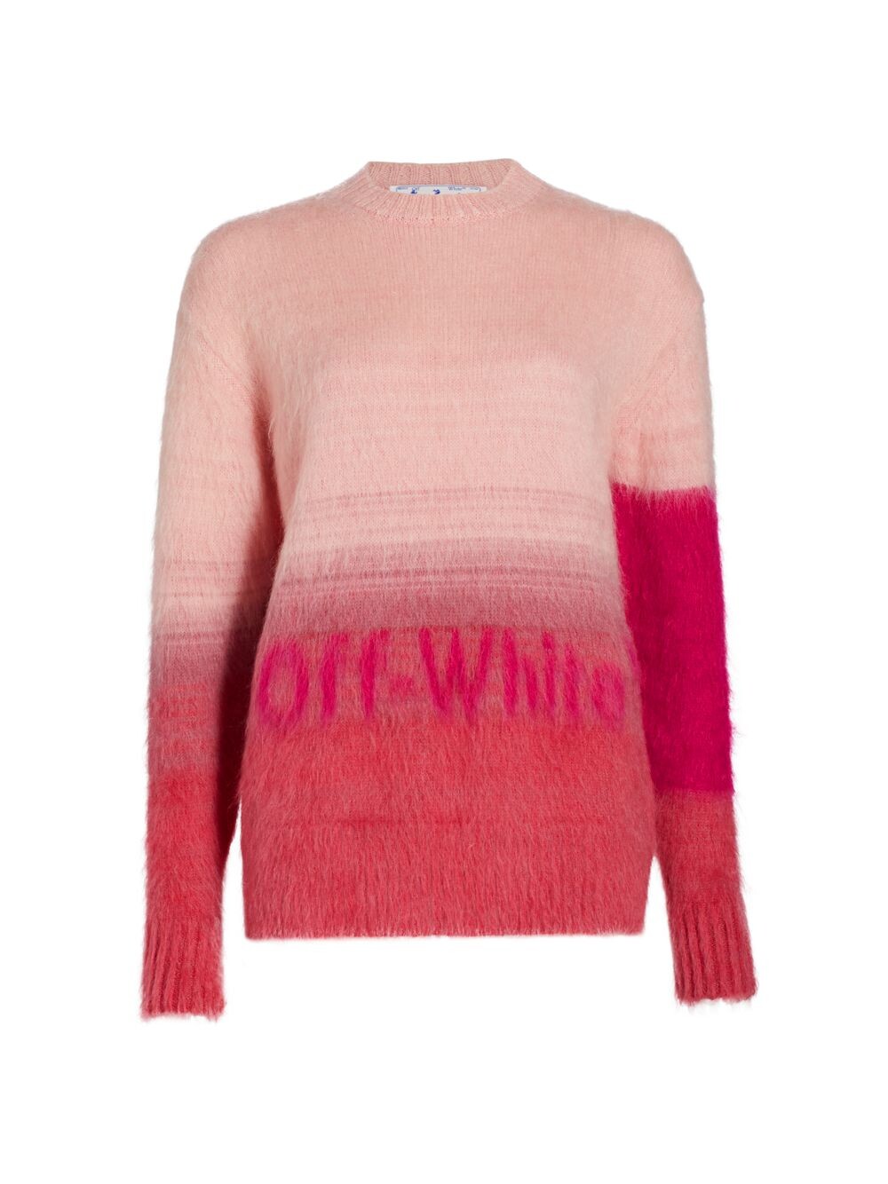 

Свитер Helvetica с логотипом из смеси мохера Off-White, красный
