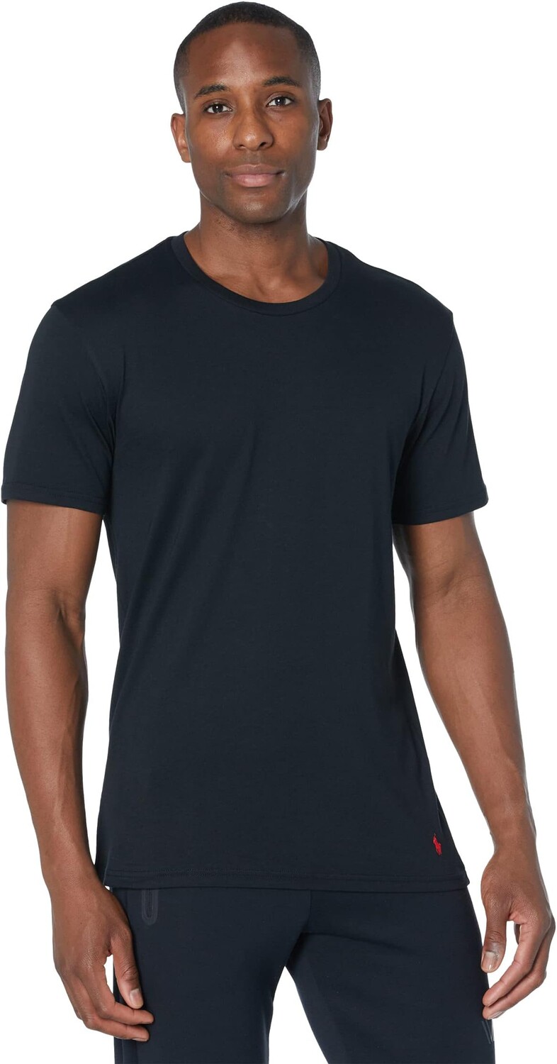 

Трикотажная футболка для сна Supreme Comfort Crew Polo Ralph Lauren, цвет Polo Black/Andover Heather/RL2000 Red PP