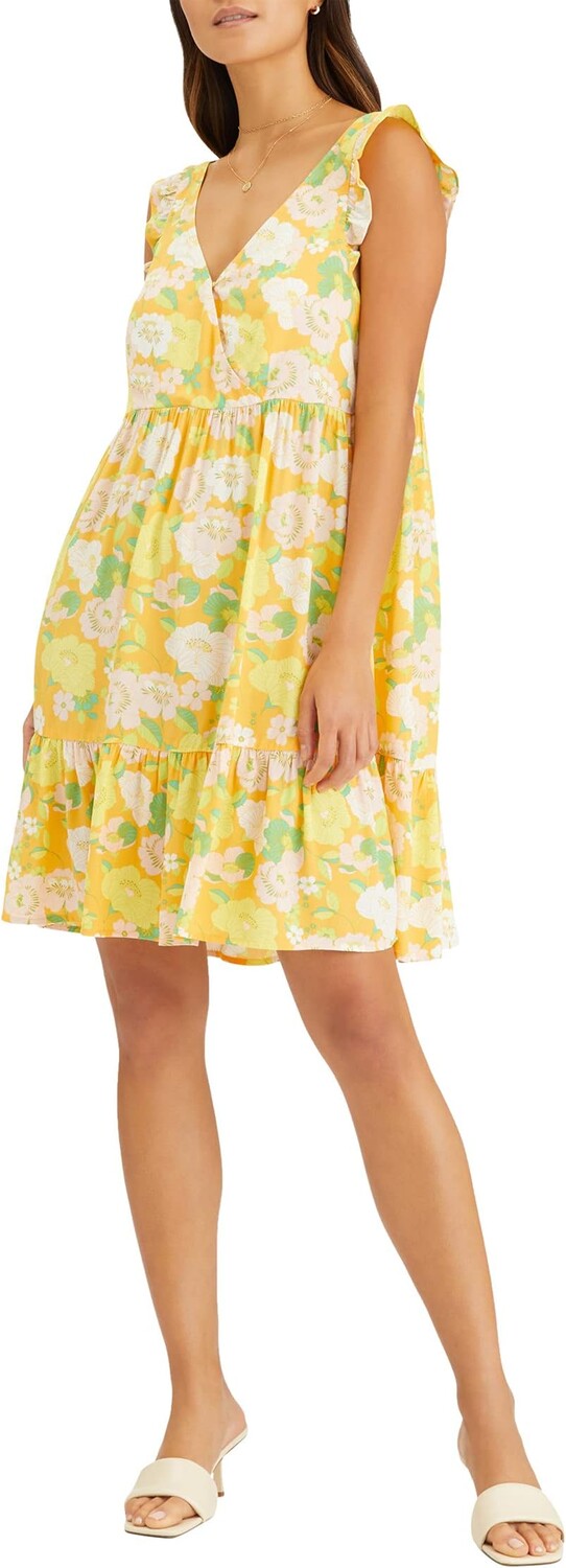 

Платье Carefree V-Neck Babydoll Sanctuary, цвет Mango Floral