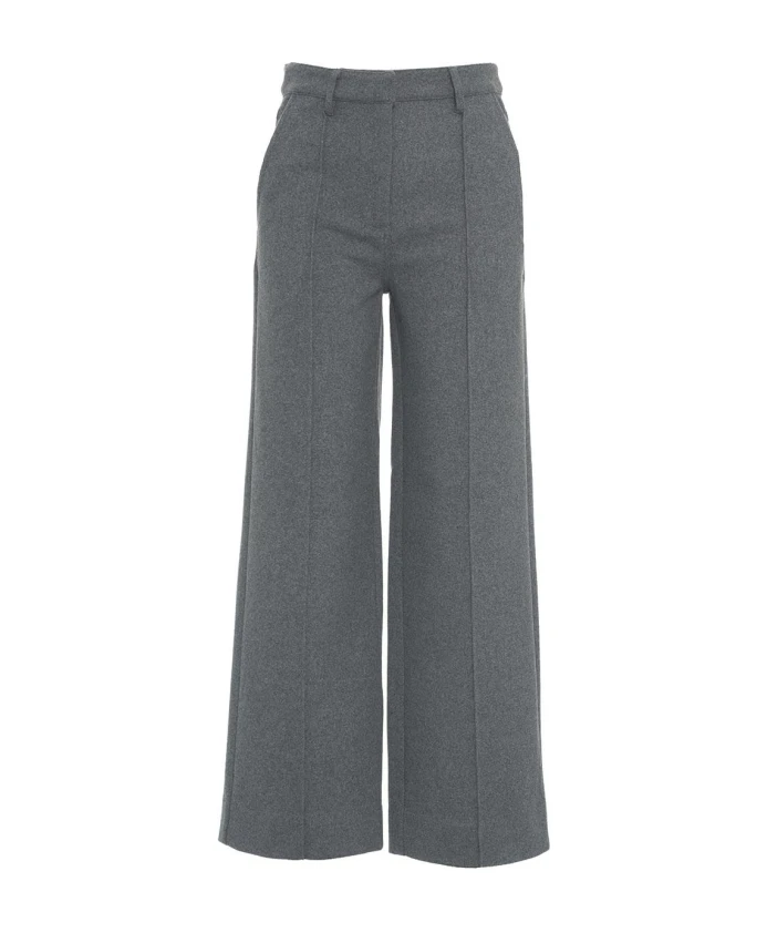 

Стильные широкие брюки AW24 Second Female, серый