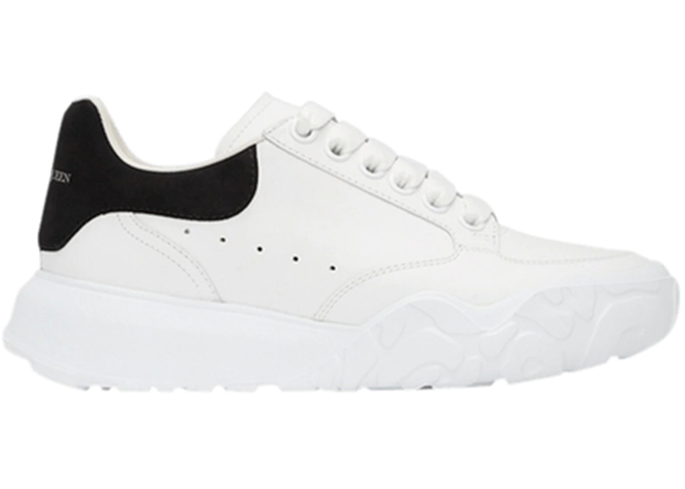 

Кроссовки женские Alexander McQueen Oversized Court Trainer, черно-белый