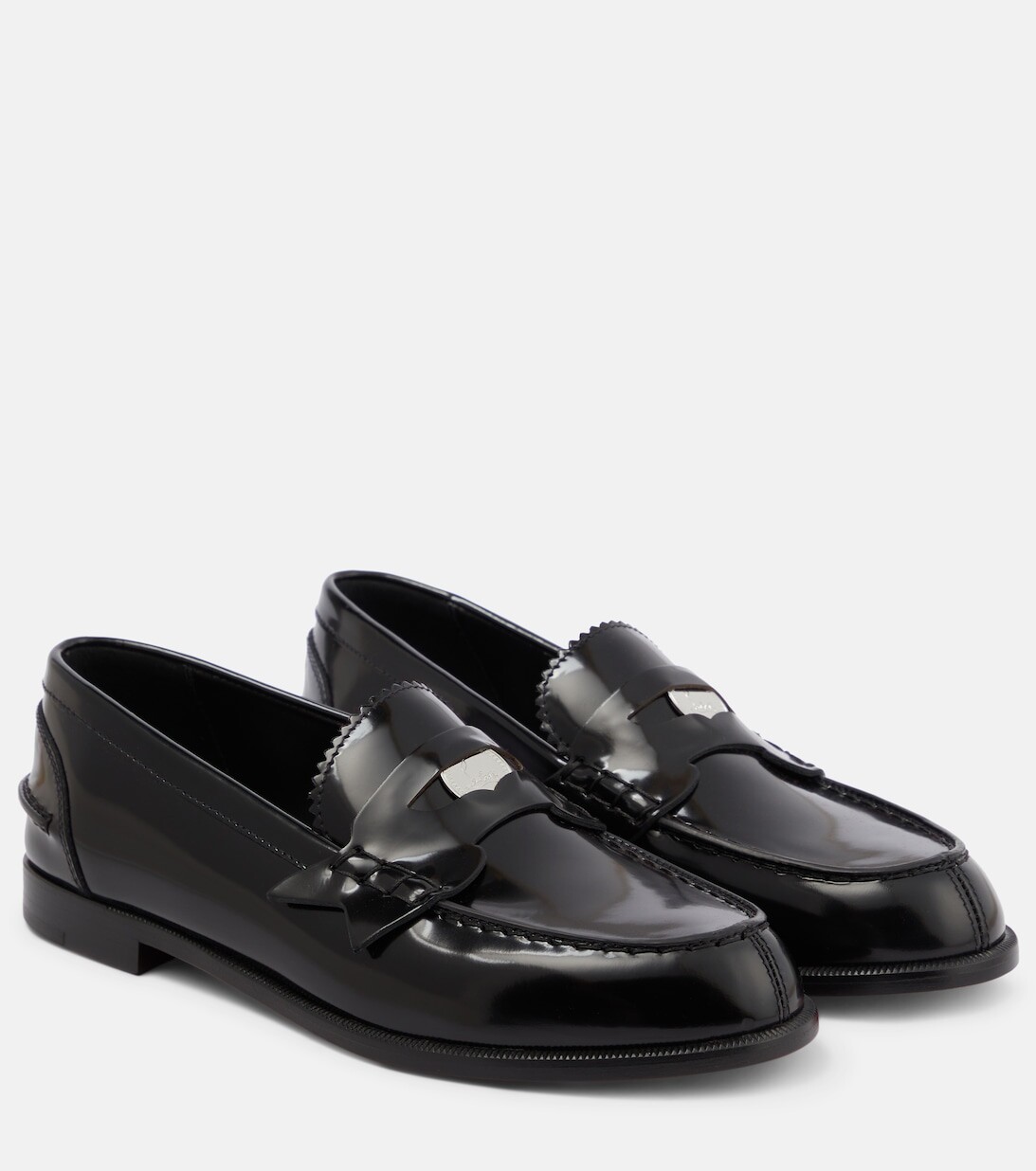 

Пенни-лоферы из лакированной кожи Christian Louboutin, черный