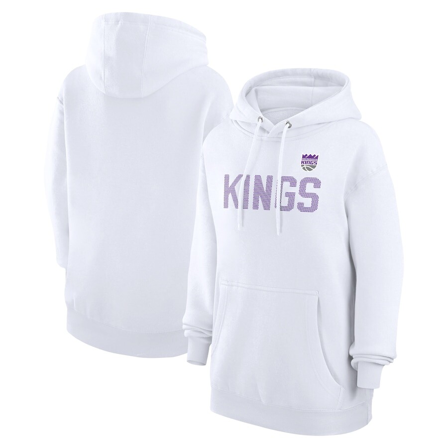 

Пуловер с капюшоном G-III 4Her by Carl Banks Sacramento Kings, белый