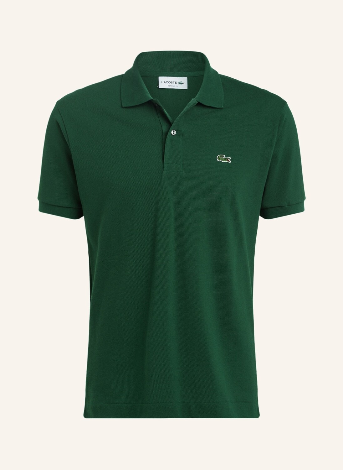 

Рубашка поло LACOSTE Piqué Classic Fit, зеленый