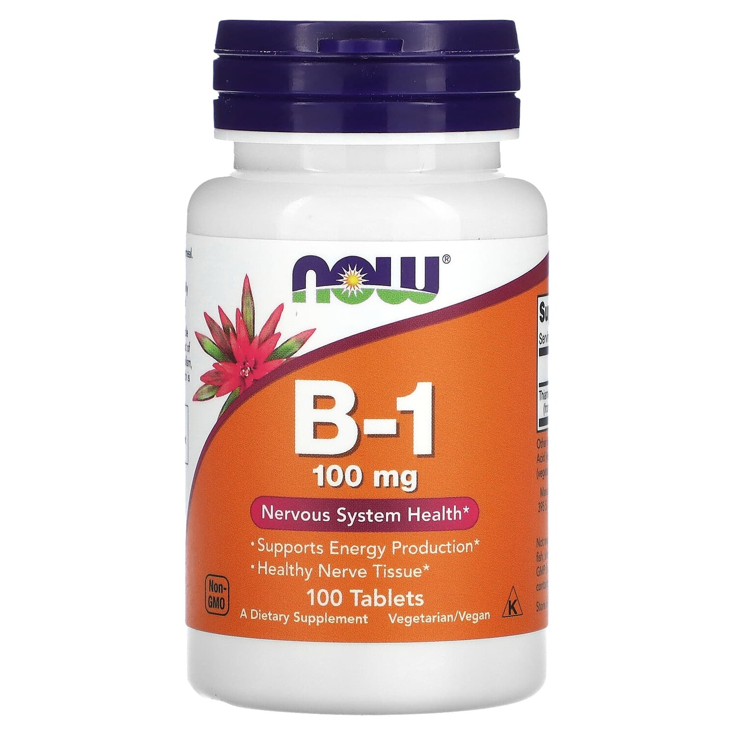 

B1, 100 мг, 100 таблеток, NOW Foods