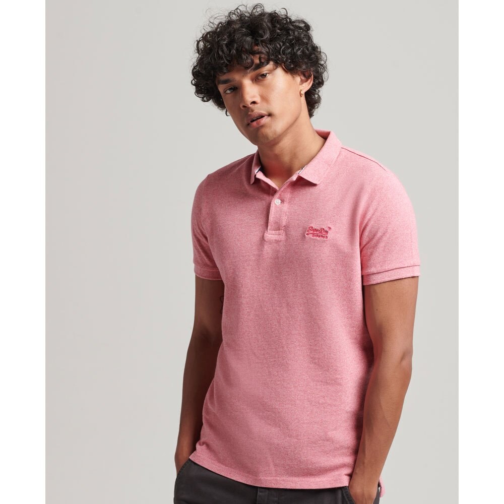 

Поло Superdry Classic Pique, розовый
