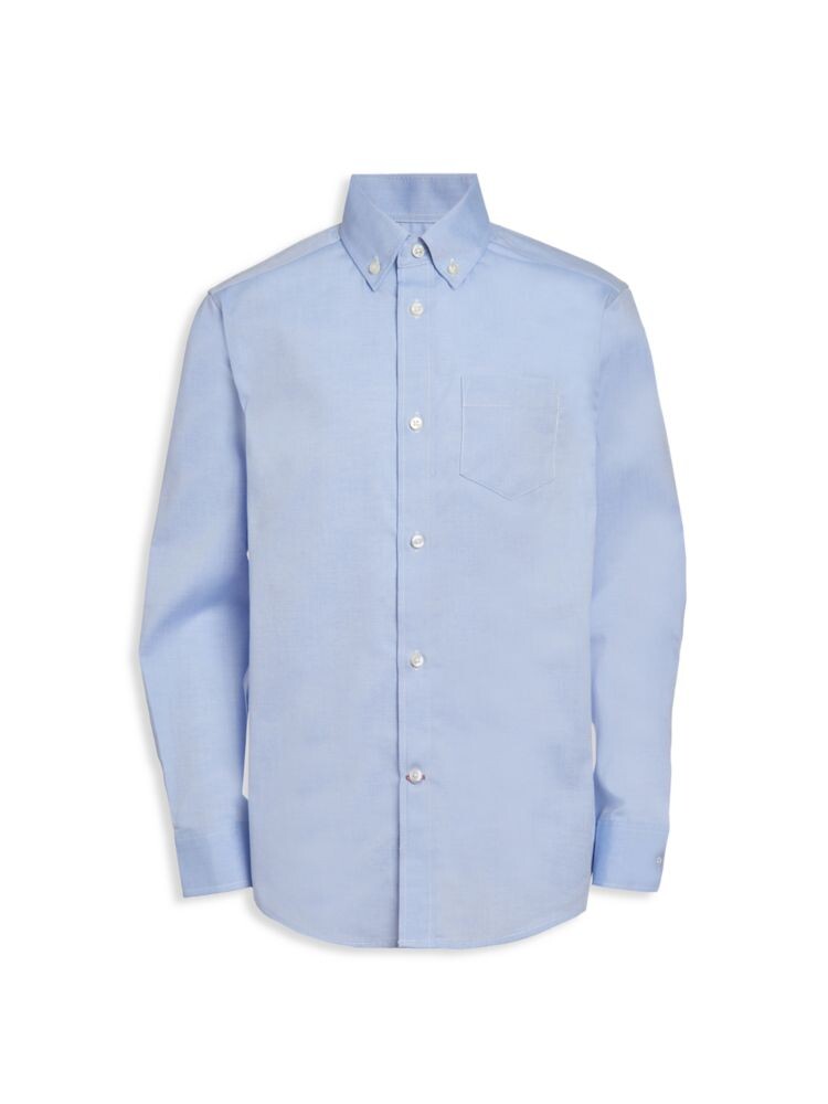 

Однотонная оксфордская рубашка для мальчика Tommy Hilfiger, цвет Medium Blue
