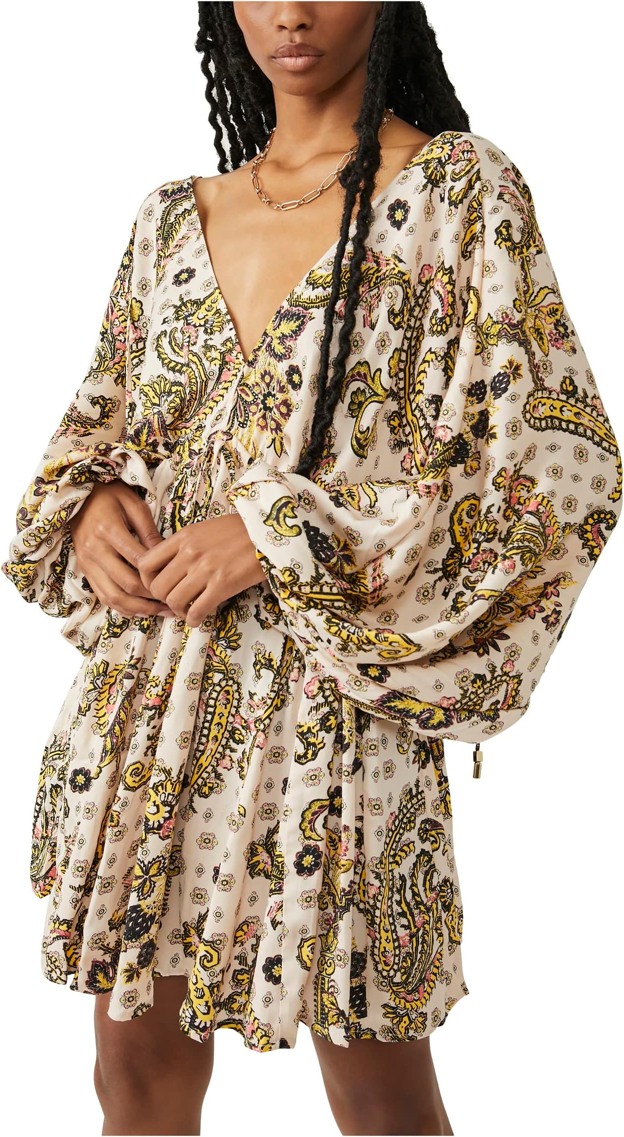 

Платье Printed Arzel Mini Free People, цвет Tea Combo