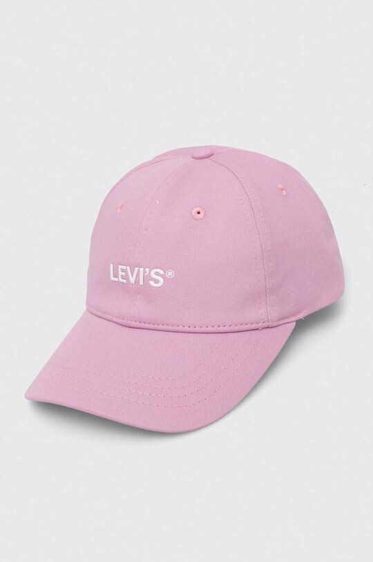 

Хлопковая бейсболка Levi's, розовый