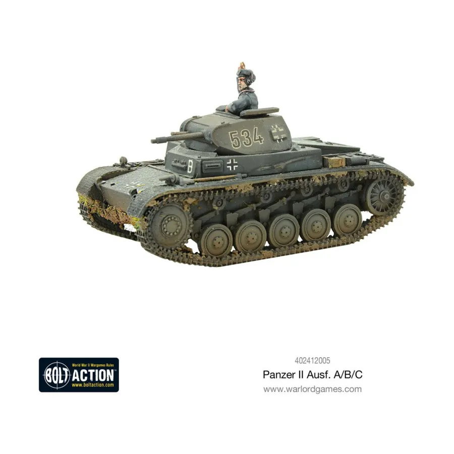 

Панцер II Ausf. A/B/C (издание 2018 г.), Bolt Action - German - Panzer (28mm)