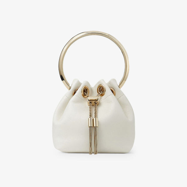 

Сумка bon bon из микрокожи с верхней ручкой Jimmy Choo, цвет latte
