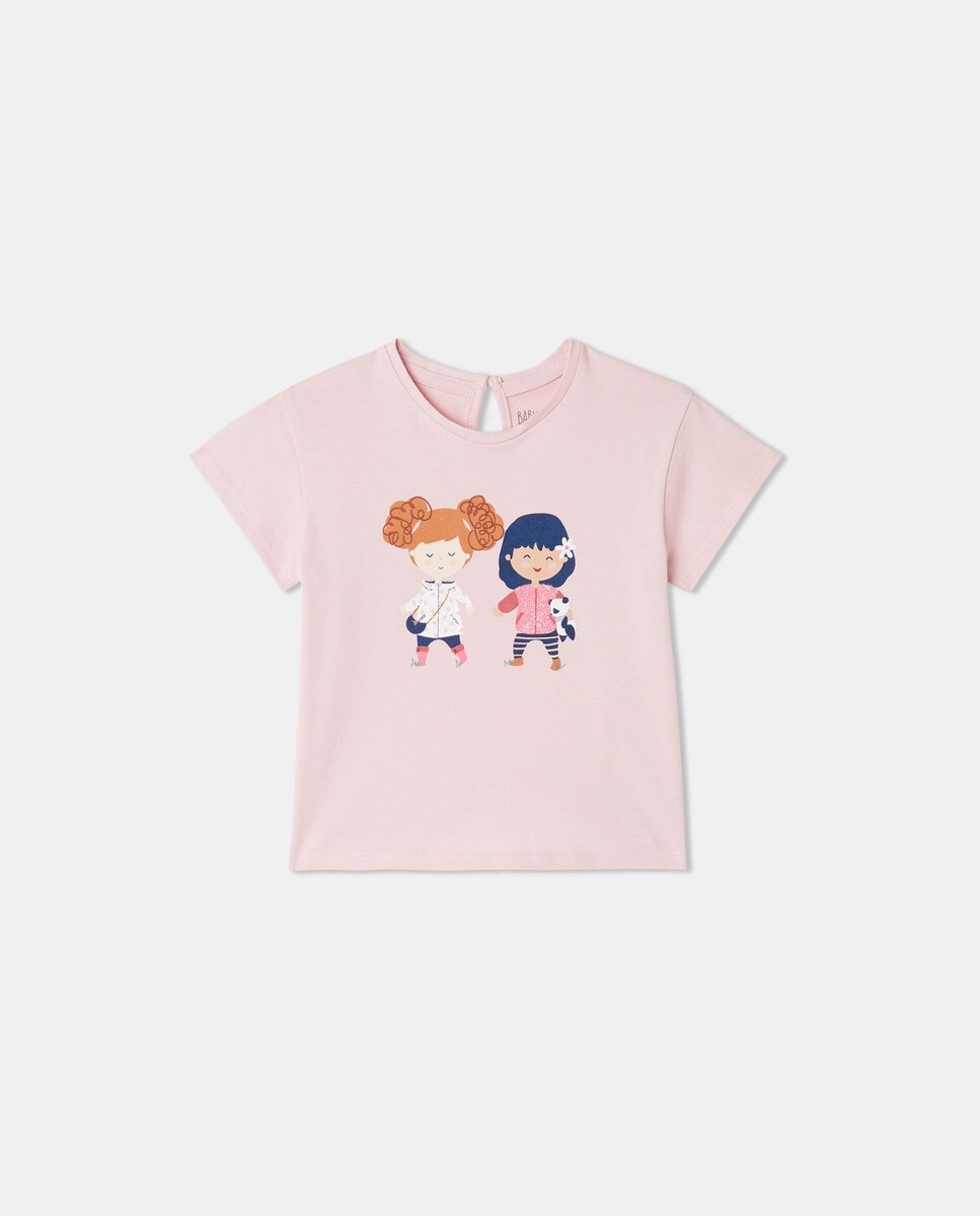 

Футболка для девочки с коротким рукавом Baby El Corte Inglés, розовый
