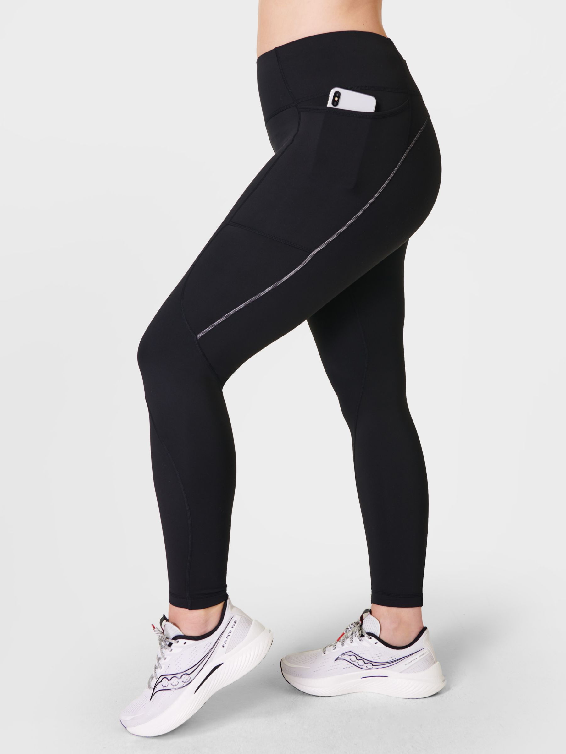 Леггинсы для бега Therma Boost 2.0 Sweaty Betty, черный брюки sweaty betty therma boost 2 0 running leggings черный