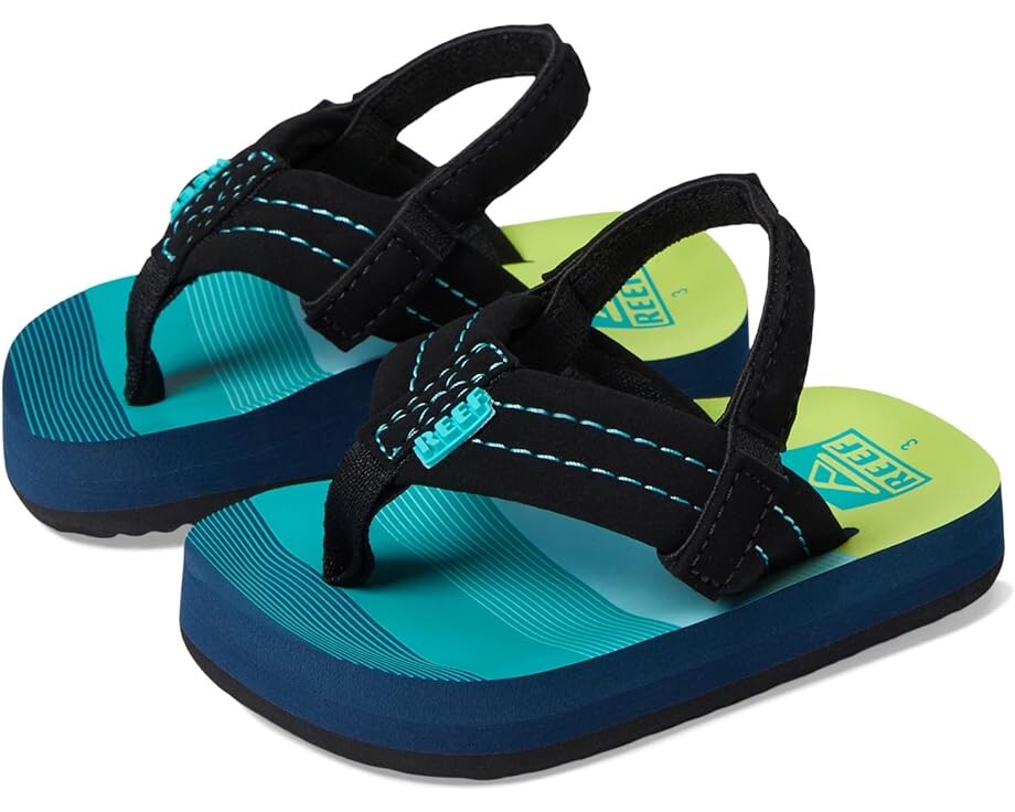 

Сандалии Reef Reef Little Ahi Flip Flop, цвет Aqua/Green