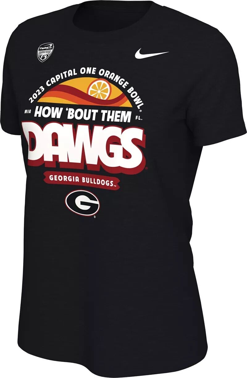 

Женская футболка Nike 2023 Orange Bowl Bound Georgia Bulldogs Mantra