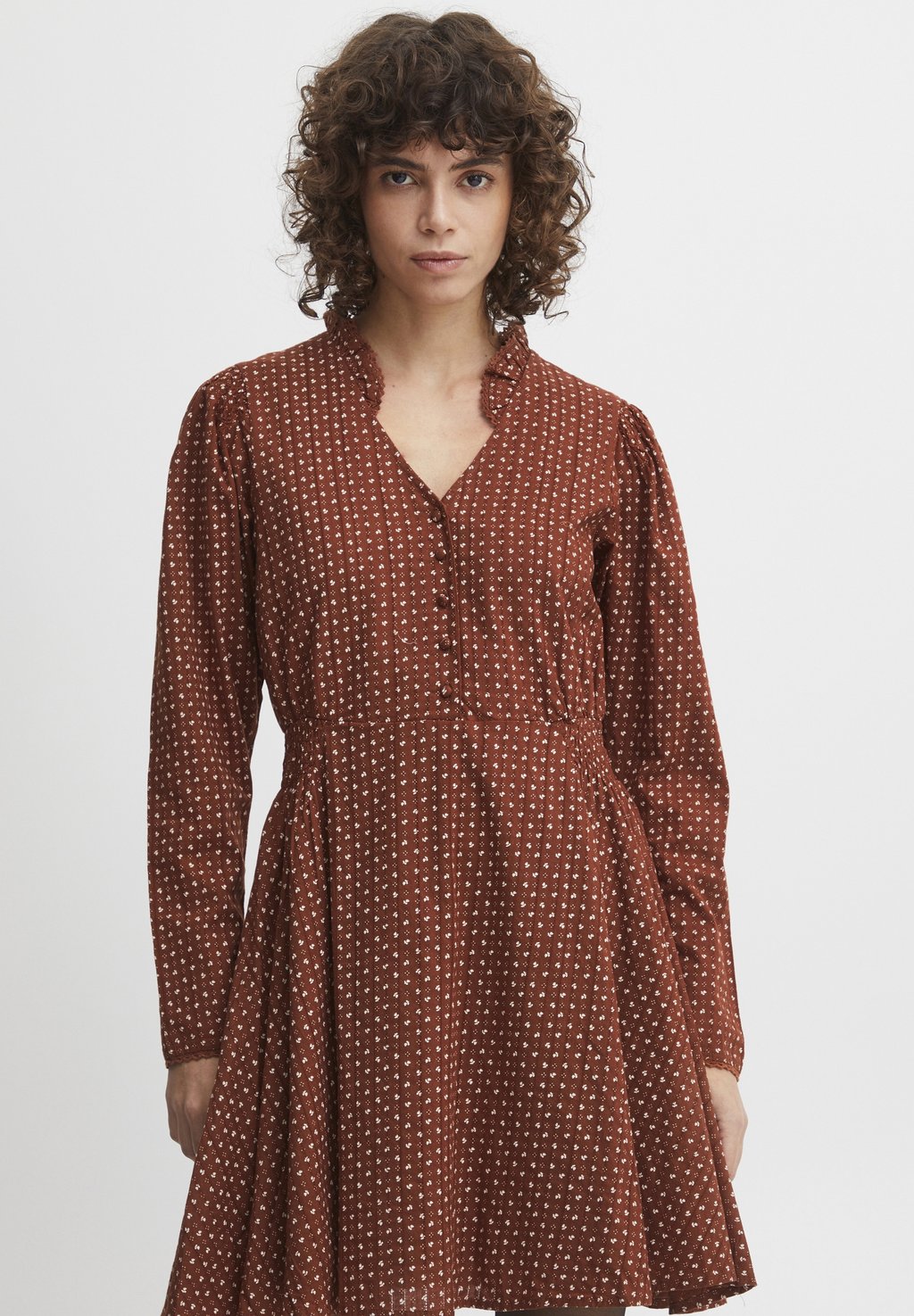 Платье-рубашка IRVIOLETT DR 20117876 Atelier Rêve, коричневый