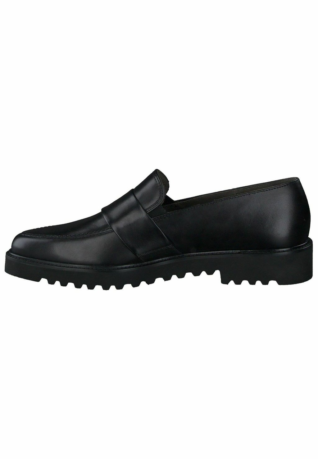 Туфли без шнурков Paul Green, классический теленок черного цвета