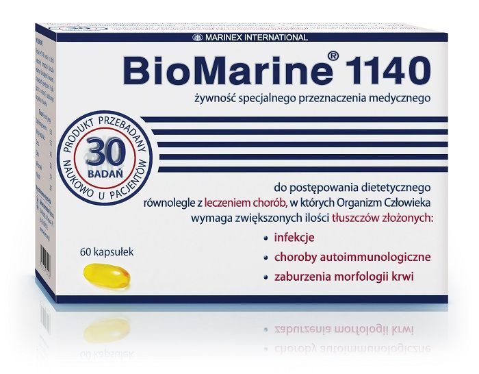 BioMarine 1140Капсулы с маслом печени акулы, 60 шт.