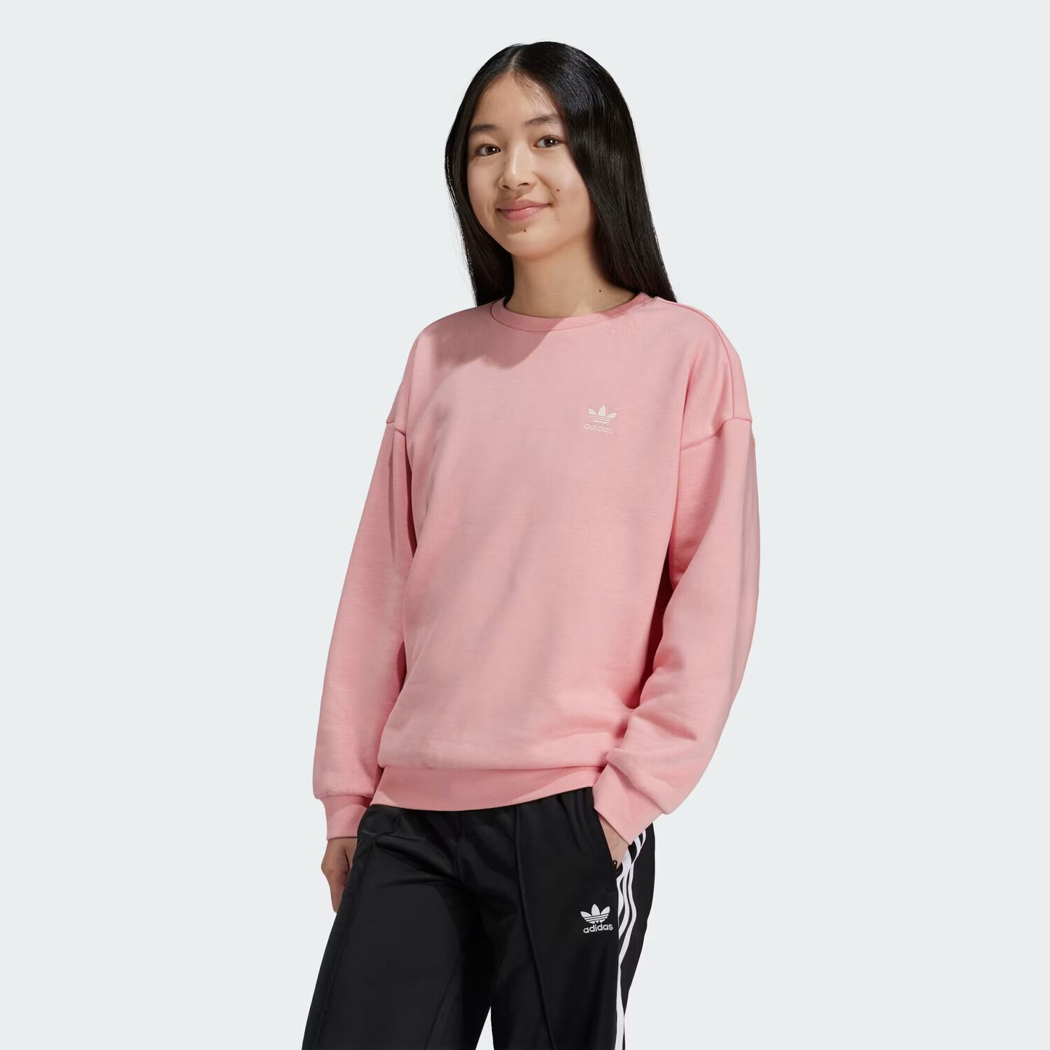 

Детский свитшот Boyfriend Crew Adidas, цвет Semi Pink Spark
