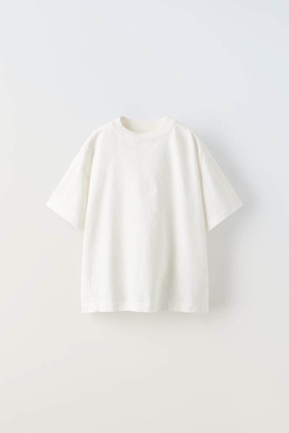 

Футболка с вышивкой true neutrals ZARA, белый